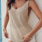 Glitter Rhinestone Sleeveless Knit Top Casual Loose Fit Tank
