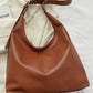 Coffee Adjustable Strap One Shoulder Leather Bag