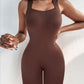 Seamless Square Neck Sleeveless Tank Top Tummy Control Bodysuit Romper