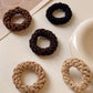 Camel 5 Piece Thick Braided Hair Tie Set