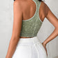 3 Pack Racer Back Textured Crop Tank Top