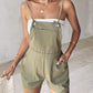 Pocket Design Tied Detail Spaghetti Strap Casual Romper