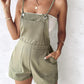Pocket Design Tied Detail Spaghetti Strap Casual Romper