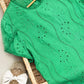 Puff Sleeve Eyelet Embroidery Top