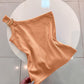 One Shoulder Goldren Decor Casual Slim Fit Ribbed Top
