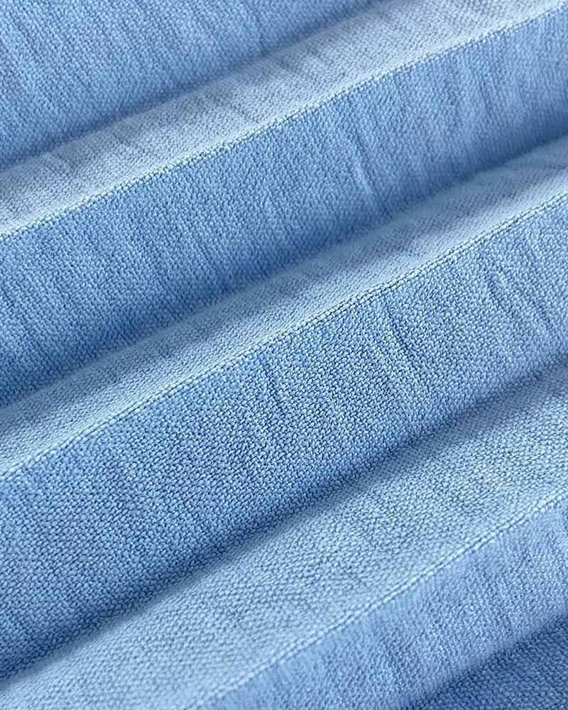 Pearl Decor Short Sleeve Ruched Waist Pleated Dress with Belt