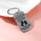 Silvery Valentines Day Love Letter Pendant Alloy Keychain
