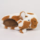 Coffee Plush Cartoon Cow Thermal Home Slippers