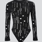 Hollow Out Long Sleeve Skinny Bodysuit
