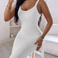 Spaghetti Strap U Neck Casual Maxi Dresses Slim Fit Cami Dress Party Club Bodycon Dress