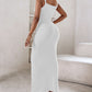 Spaghetti Strap U Neck Casual Maxi Dresses Slim Fit Cami Dress Party Club Bodycon Dress
