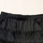 Black Tiered Fringe Trimmed Mini Skirt