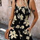 V Neck Sleeveless Waffle Romper Casual Drawstring Cargo Short Jumpsuit with Pockets
