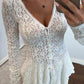 Lace V Neck Pearl Button Decor Blouse Elegant Asymmetrical Ruffles Cardigan Top