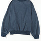 Sky Blue Drop Shoulder Crew Neck Pullover Sweatshirt
