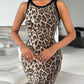 Glitter Lurex Allover Sequin Round Neck Slim Fit Sleeveless Mini Dress Elegant Party Bodycon