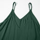 Duffel Green Spaghetti Straps Pocketed Slouchy Maxi Dress