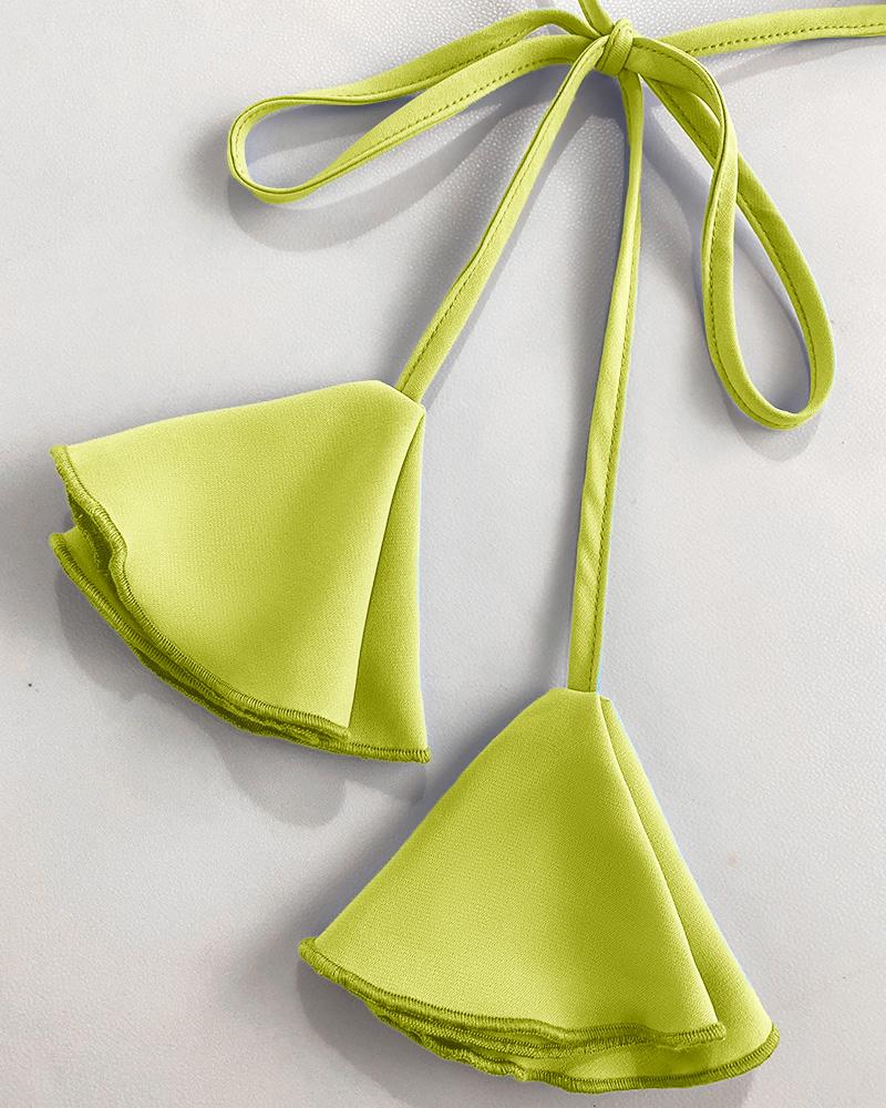 Halter Sleeveless Backless Maxi Dress Casual Shirred Back Side Slit Vacation Dress