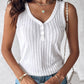 V Neck Sleeveless Ribbed Tank Top