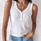 V Neck Sleeveless Ribbed Tank Top