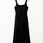 Black Peekaboo Wide Leg Square Neck Sleeveless Jumpsuit