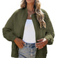 Jungle Green Floral Quilted Jacket