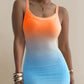 Ombre U Neck Cami Maxi Dress