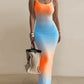 Ombre U Neck Cami Maxi Dress