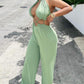 Lace up Cutout Wide Leg Jumpsuit