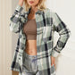 Green Plaid Button Up Patch Pocket Shirt