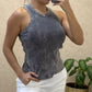 Tie Dye Print Casual Tank Top