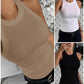 3 Pack O Neck Knit Thick Strap Racerback Tank Tops