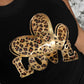 Leopard Heart Pattern Round Neck Tank Slim Fit Casual Top