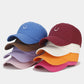 Rose Red Smile Face Embroidered Curved Eave Baseball Cap