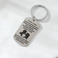 Silvery Valentines Day Love Letter Pendant Alloy Keychain