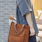 Chestnut Detachable Shoulder Strap Large Corduroy Bag