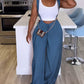 Wide Leg Casual Suspender Jumpsuit