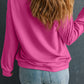 Bonbon Solid Classic Crewneck Pullover Sweatshirt