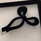 Black Bow Knot Velvet Large Hair Clip