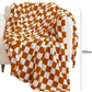 Chestnut Checkerboard Printed Soft Throw Blanket 120*200cm