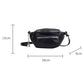 Black Zipper PU Leather Chain Linked Crossbody Bag