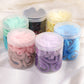 Black 50pcs/box Solid Simple High Elastic Hair Ties