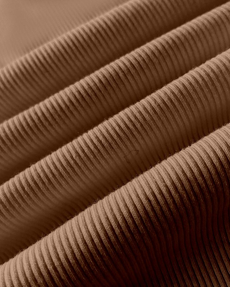 Off Shoulder Wrap Backless Ribbed Knit Dress Side Slit With Snap Buttons Bodycon Dress