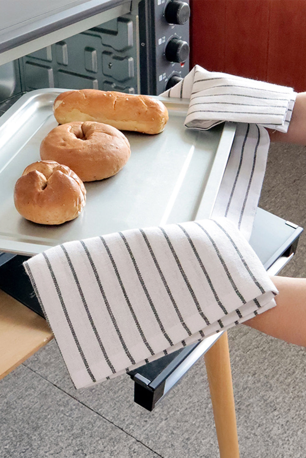 White Multifunctional Cotton Kitchen Decor Dishes Towel