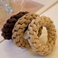 Camel 5 Piece Thick Braided Hair Tie Set