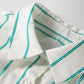 Mint Green St Patricks Striped Wide Short Sleeve Shift Mini Shirt Dress