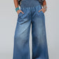 Ashleigh Blue Smocked Waist Wide Leg Jeans