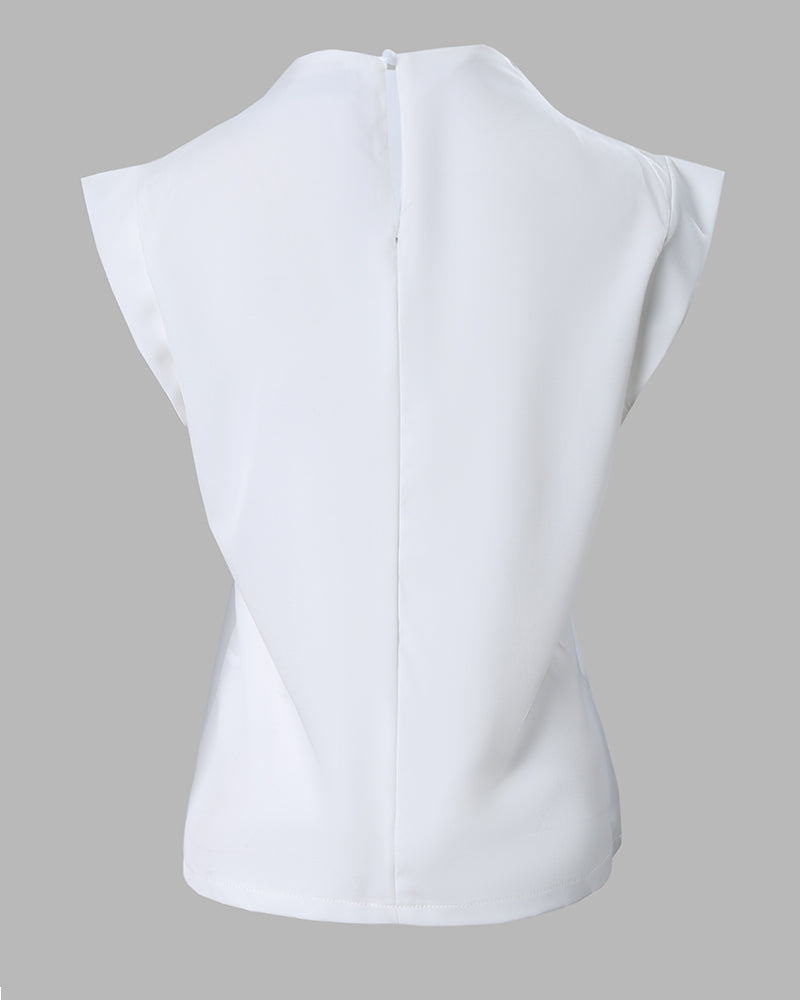 Heart Cheetah Letter Print Top