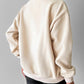 Round Neck Long Sleeve Contrast Sequin Bowknot Decor Sweatshirt