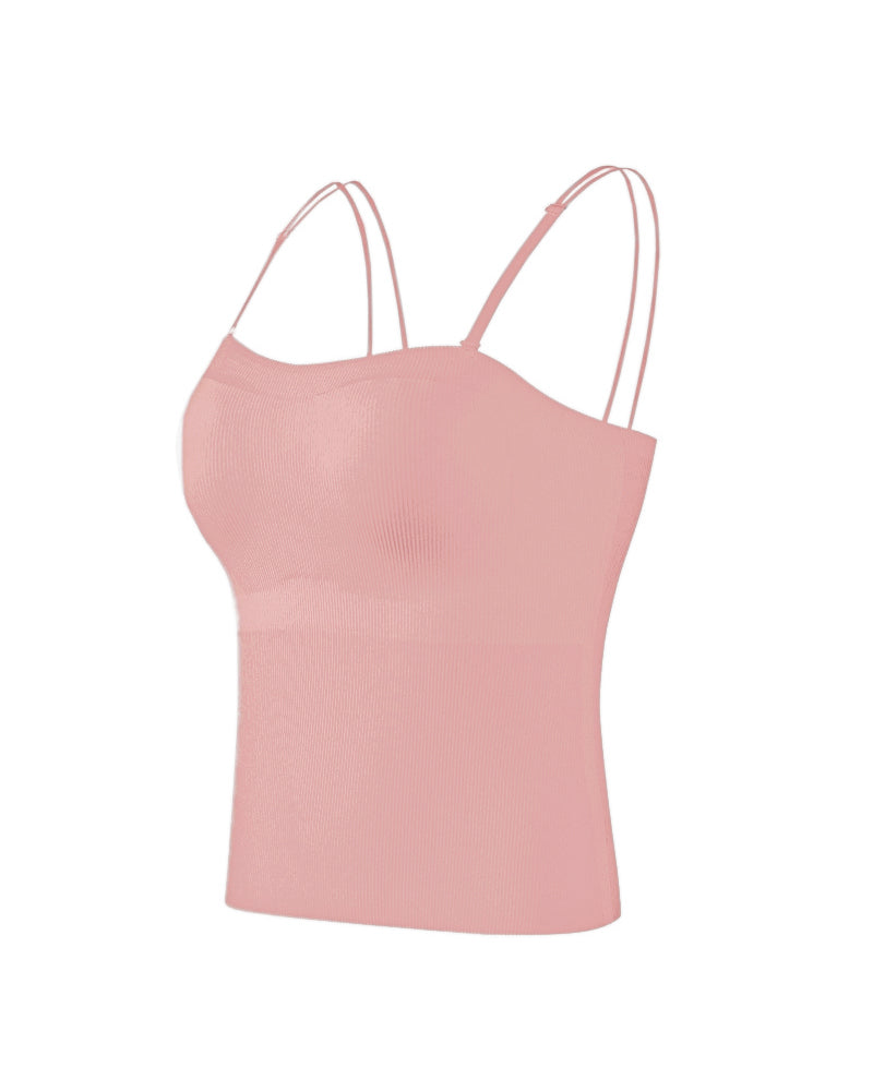 Spaghetti Strap Slim Fit Tank Top Sexy Workout Camisole Tops